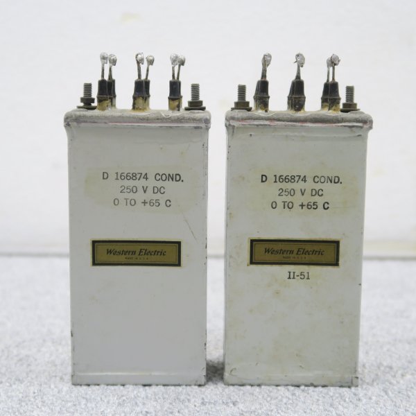 【現状】Western Electric D166874 コンデンサー ウエスタンエレクトリック @59282