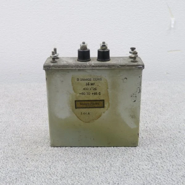 【現状】Western Electric D166602 16MF 400VDC コンデンサー ウエスタンエレクトリック @60454