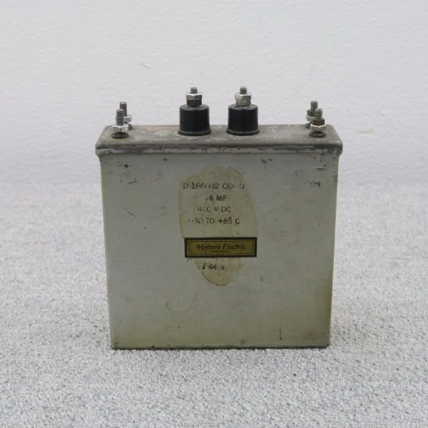 【現状】Western Electric D166602 16MF 400VDC コンデンサー ウエスタンエレクトリック @60455