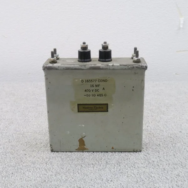 【現状】Western Electric D165577 16MF 400VDC コンデンサー ウエスタンエレクトリック @60457