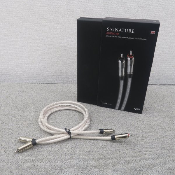 【Bランク】QED Signature Audio 40 1.0m RCAケーブル キューイーディー @60589