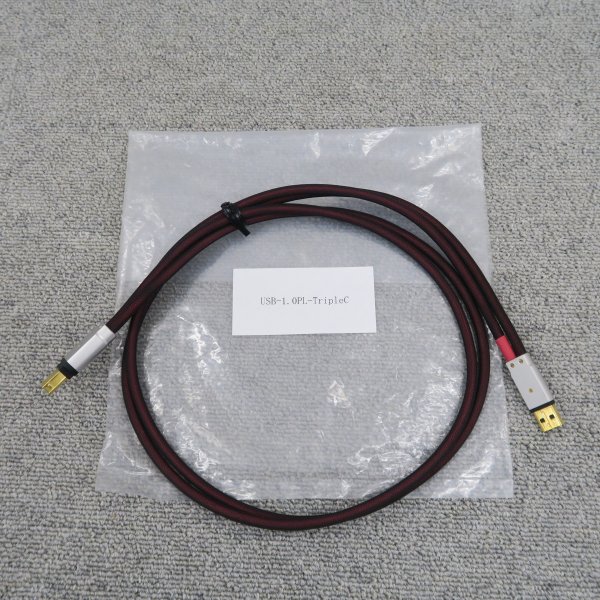 【Aランク】Acoustic Revive USB-1.0PL-TripleC 1.0m USBケーブル アコースティックリバイブ @60798