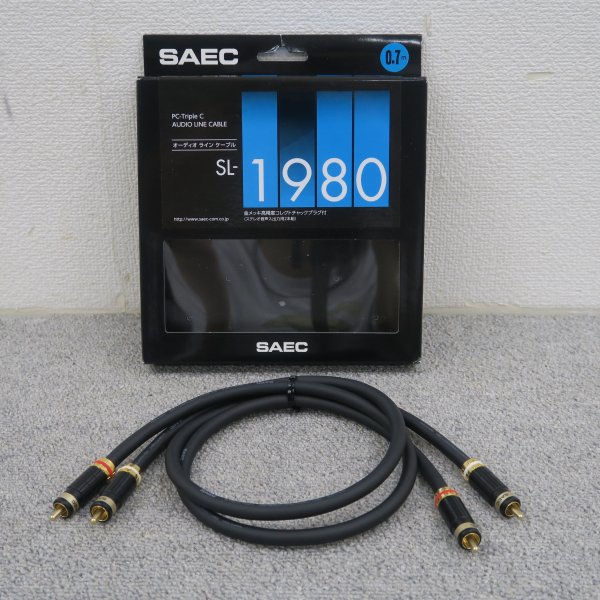 【Aランク】SAEC SL-1980 0.7m RCAケーブル サエク @60832