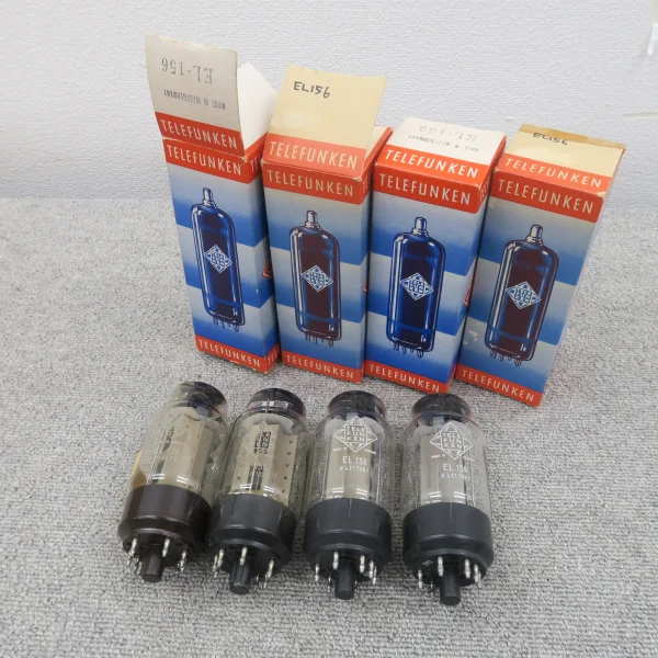 【現状】TELEFUNKEN EL156 4本 真空管 テレフンケン @60497