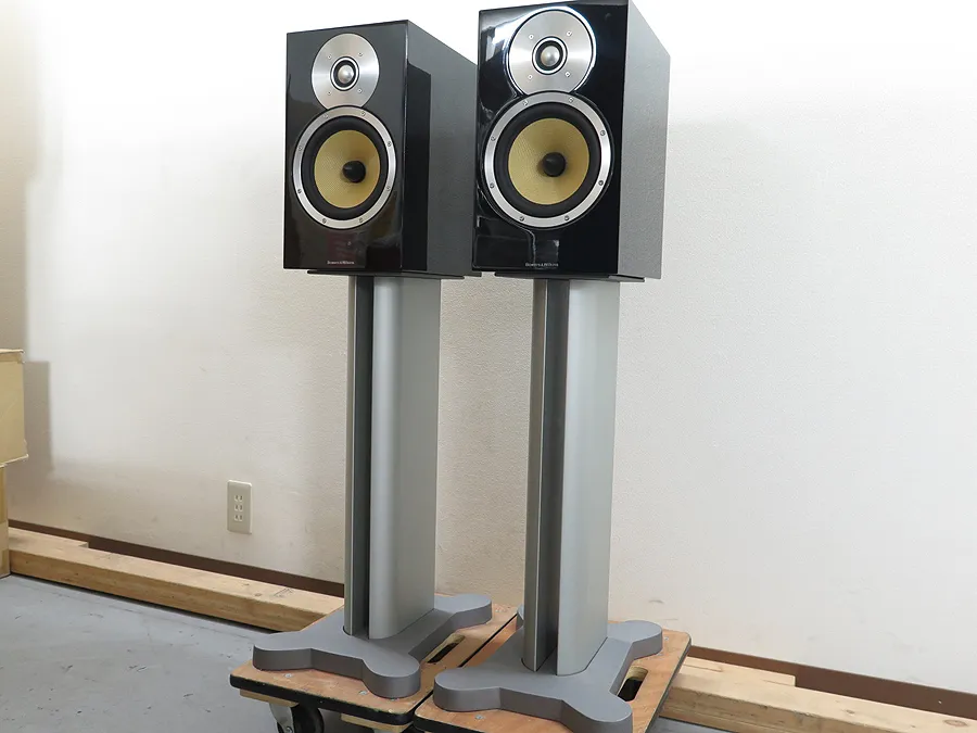 B&W CM5 + FS-700/CM スタンド付 ピアノブラック
