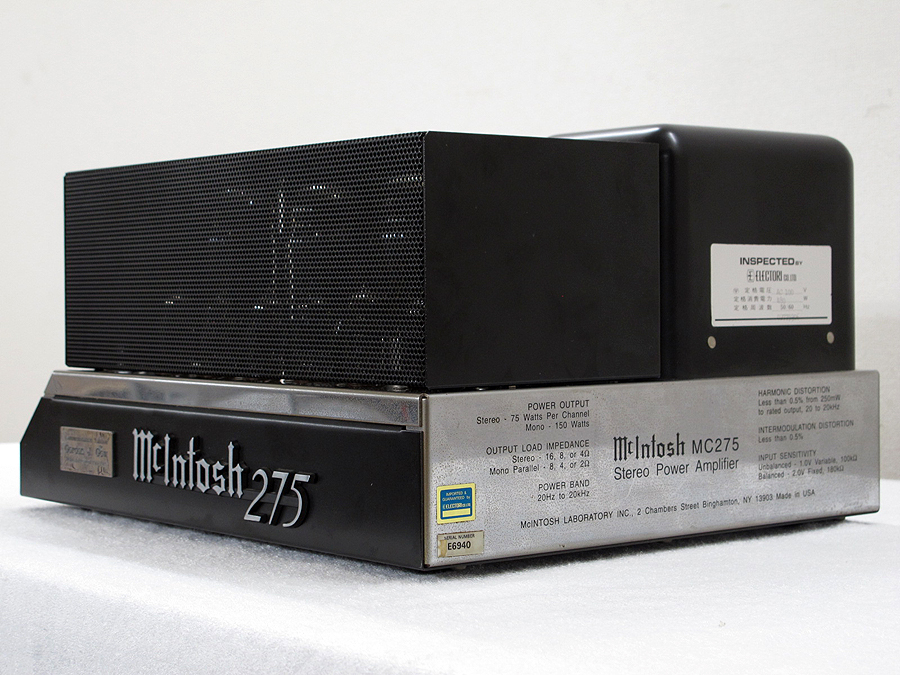 Mcintosh MC275CE 真空管パワーアンプ 正規輸入品 @24355 / 中古