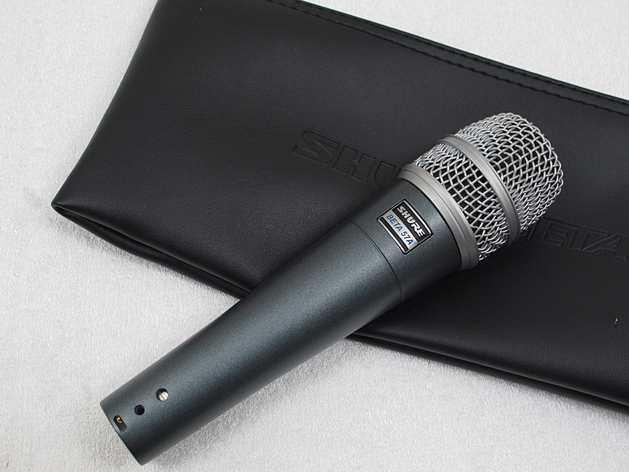 SHURE Beta 57A ダイナミックマイク 別売スタンド付 @24748 / 中古