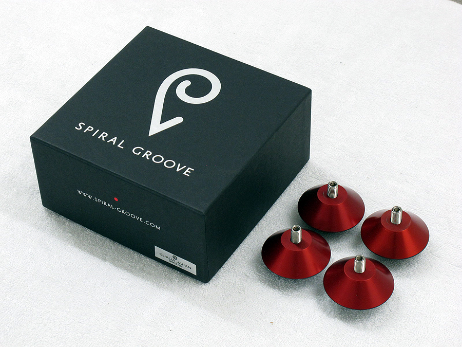 Spiral Groove Strange Attractor インシュレーター 4個