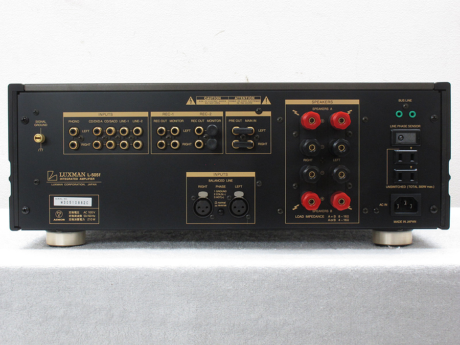 売りファッション LUXMAN L-505F プリメインアンプ - オーディオ機器