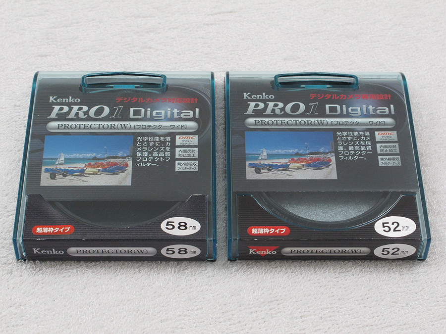 Kenko PRO1 Digidal PROTECTOR(W) 52mm 58mmセット