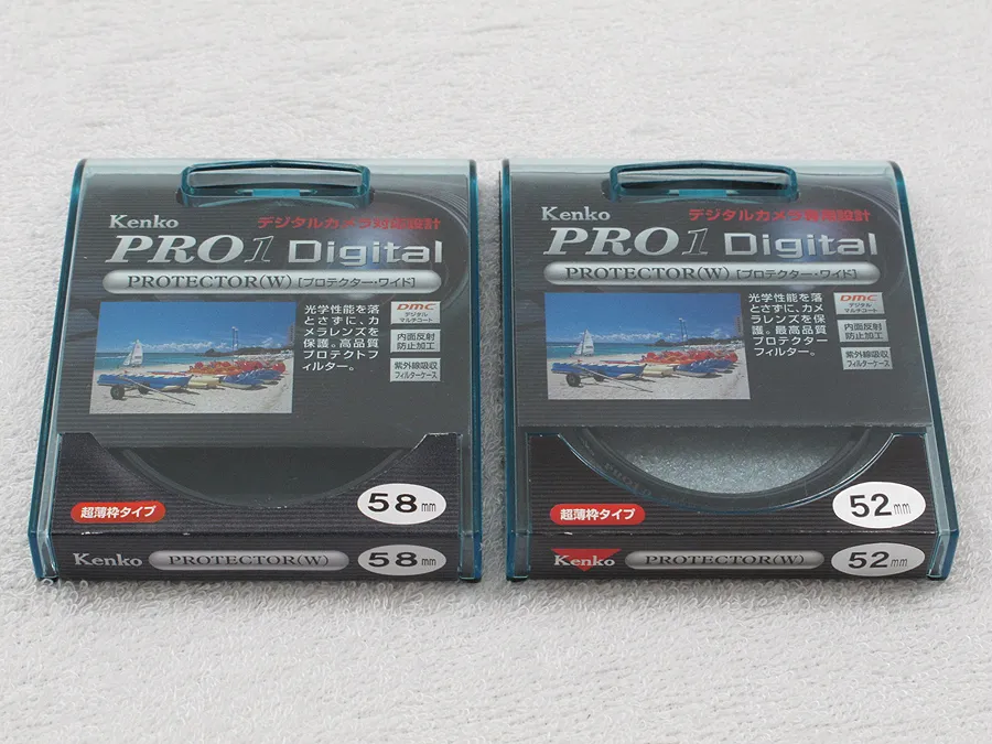 Kenko PRO1 Digidal PROTECTOR(W) 52mm 58mmセット