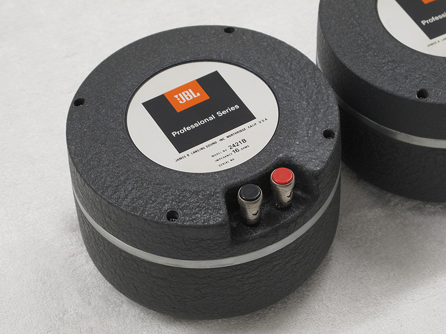JBL 2421B ドライバー ペア 1インチ ダイアフラム交換品 @25588 JBL 2421B ドライバー ペア 1インチ ダイアフラム交換品 @25588