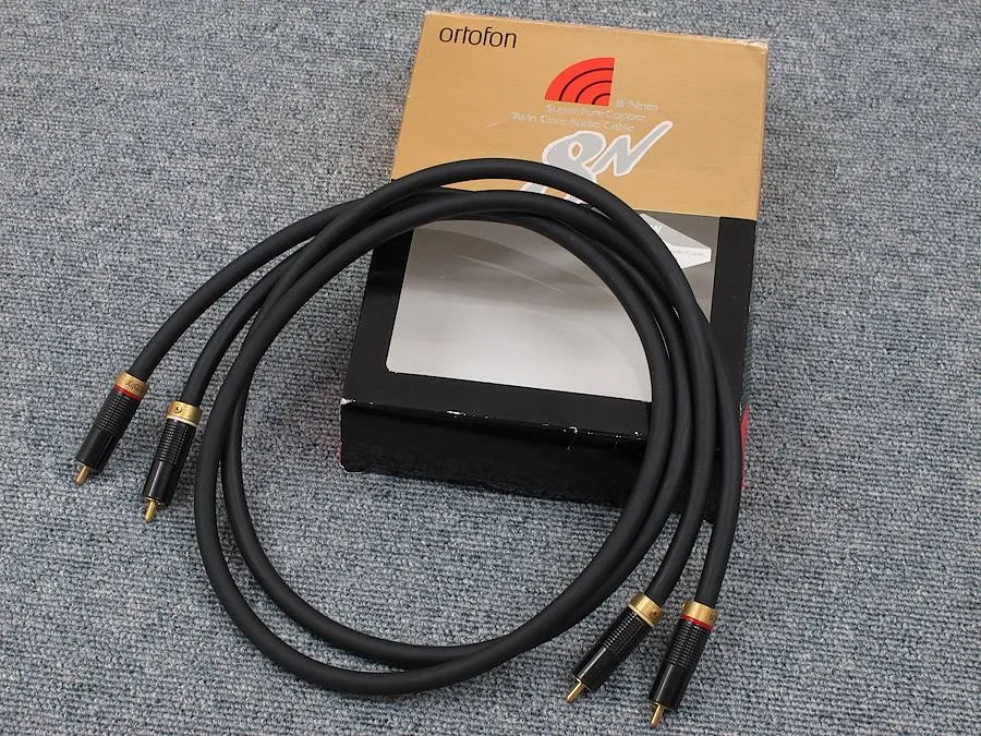 ortofon 8N 高級極太RCAケーブル オルトフォン ortofon 8N-AC1000 (1m×2) RCAケーブル @26617｜中古