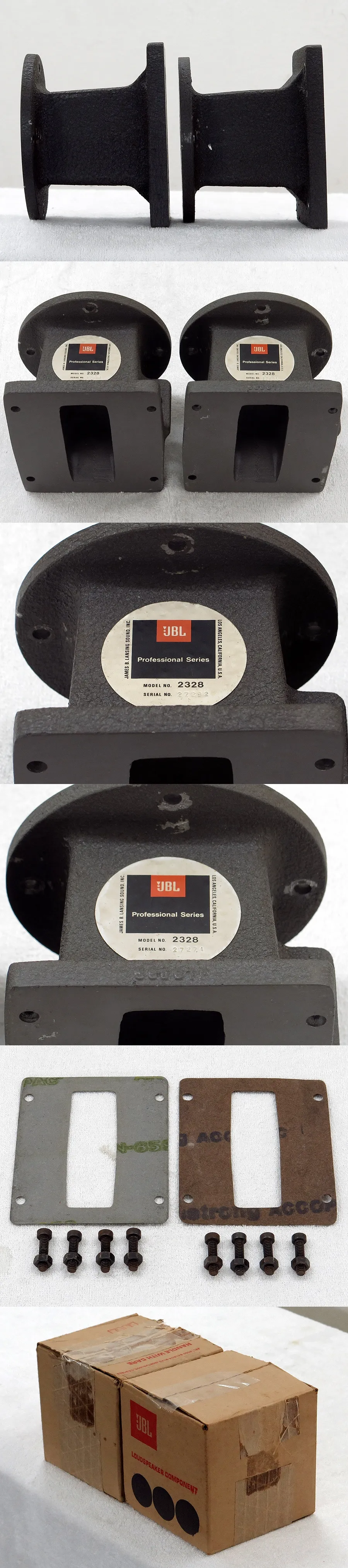 JBL 2328 ペア 2インチ ホーンスロートアダプター @27210｜中古