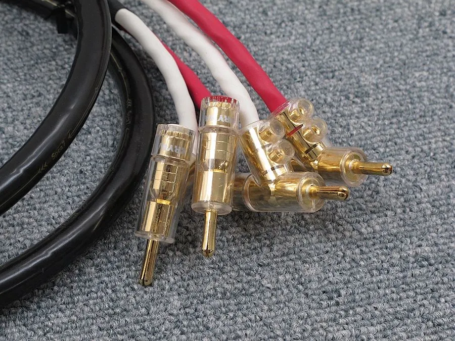 【マイク】KRYNA SPCA7 両端バナナ2mx2本 KRYNA Spca 7 1.0m スピーカーケーブル バナナプラグ @27495｜中古