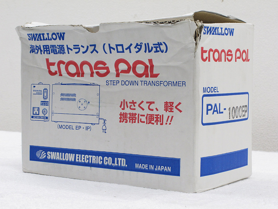 スワロー電機 PAL-1000EP ダウントランス 大容量変圧器 @27612 / 中古