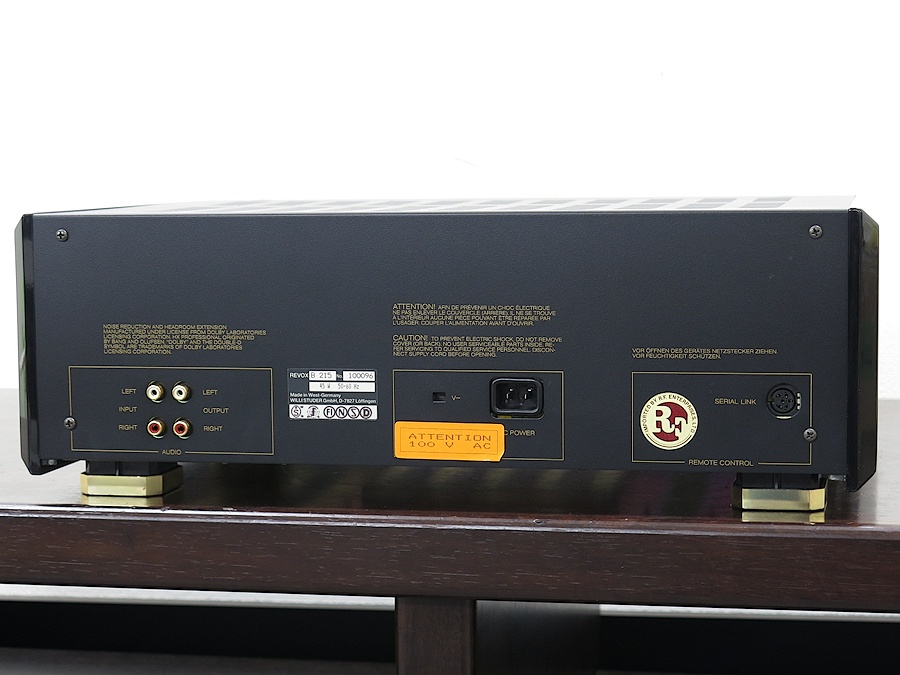 ルボックス REVOX B215-S カセットデッキ @27782 / 中古オーディオ買取、販売、通販のショップアフロオーディオ横浜