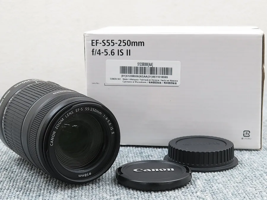 Canon EF-S 55-250mm F4-5.6 IS Ⅱ レンズ 元箱