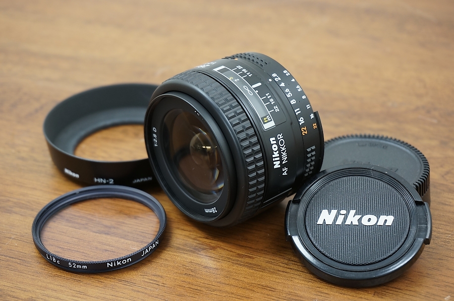 ニコン NIKON AF NIKKOR 28mm 1:2.8D カメラレンズ