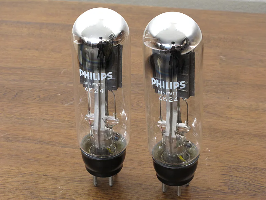 フィリップス PHILIPS 4624(2本) 真空管 直熱3極管