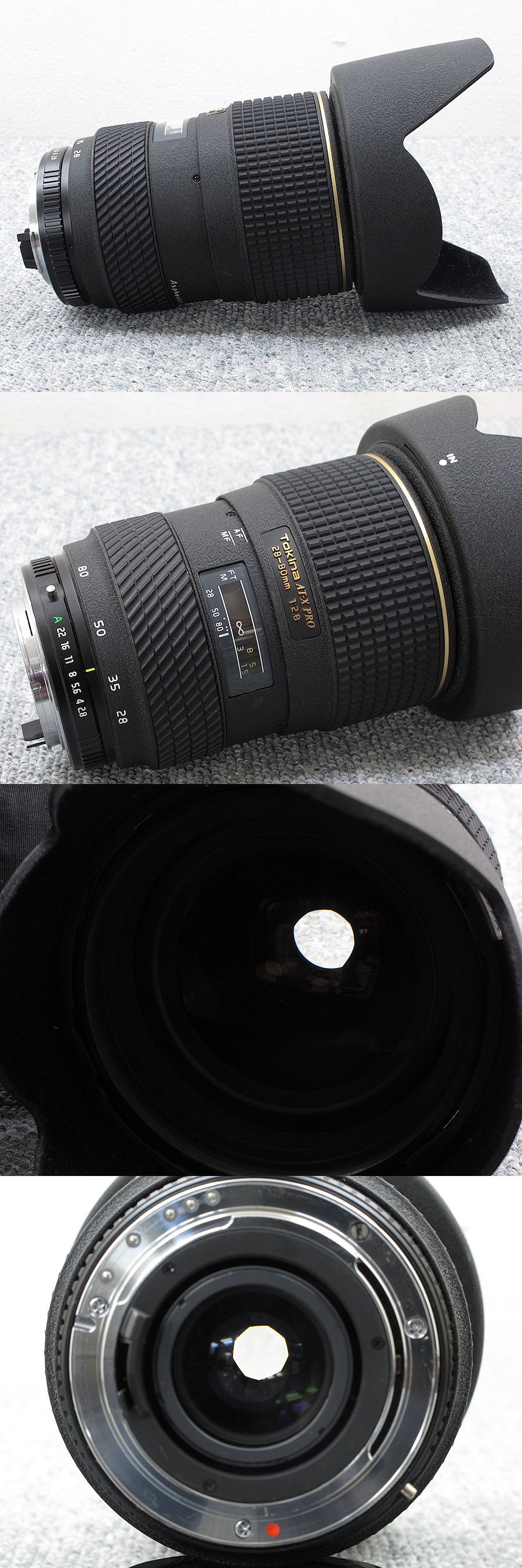 Tokina 28-80mm f/2.8 AT-X 280 AF PRO カメラレンズ @28936 / 中古