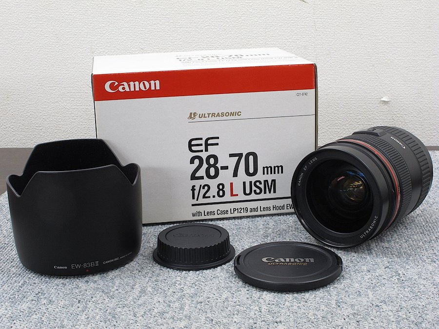 美品】Canon EF28-70mm F2.8L USM カメラレンズ 元箱付 @29201 / 中古