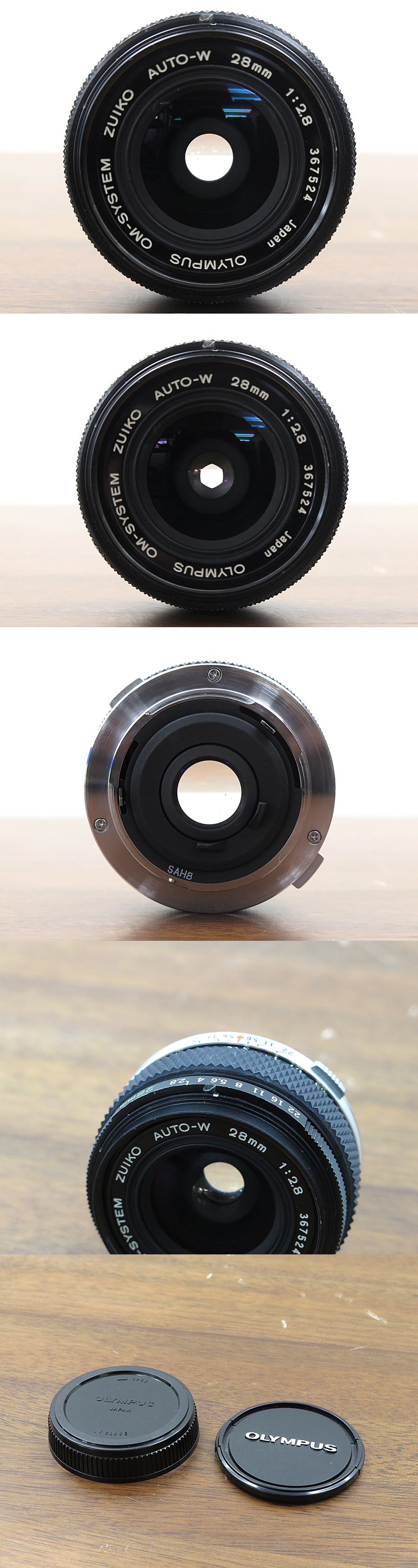 OLYMPUS OM-SYSTEM ZUIKO AUTO-W 28mm F2.8 カメラレンズ @29209