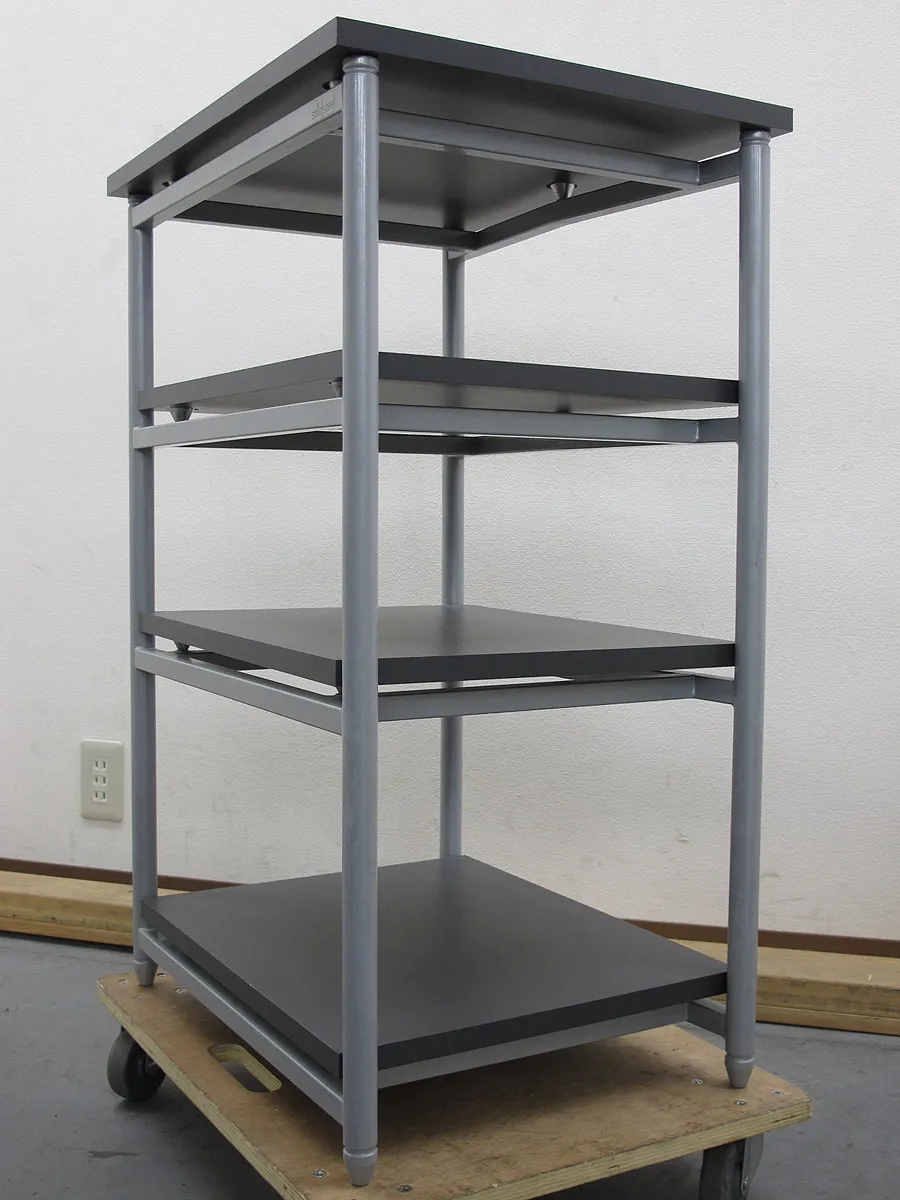 ソリッドスチール Solid Steel 4段 オーディオラック