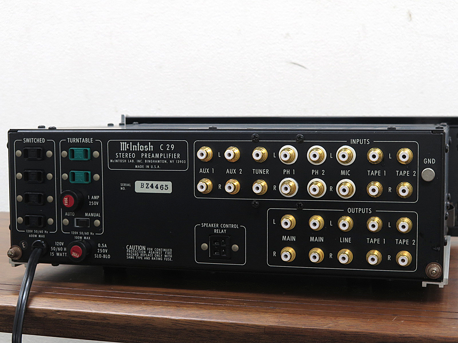 マッキントッシュ Mcintosh C29 プリアンプ @29508 / 中古オーディオ
