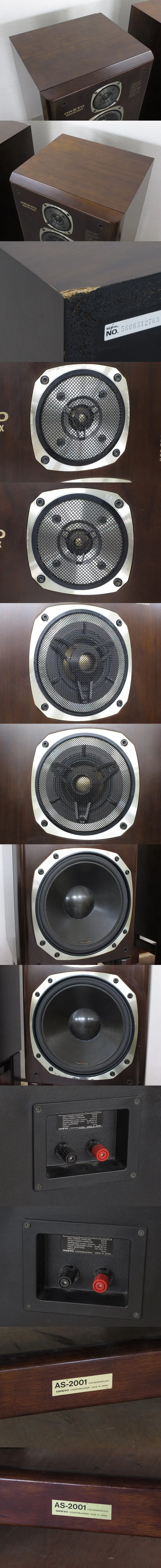 ONKYO MONITOR 2000X スピーカー AS-2001スタンド付 @29545｜中古