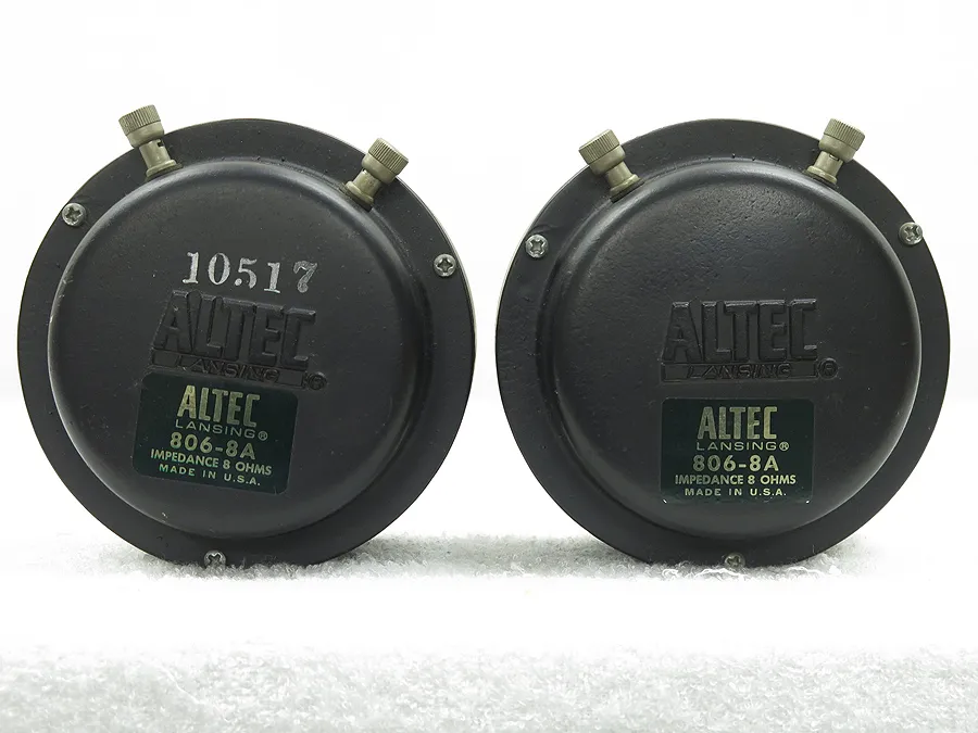 アルテック ALTEC 806-8A 8Ω 1インチ ドライバー ペア