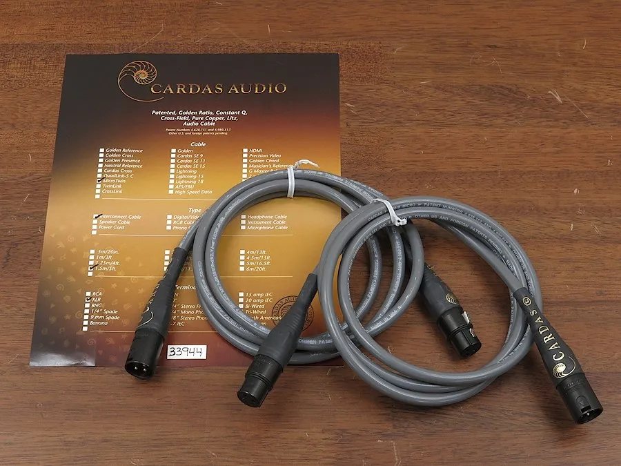カルダス CARDAS 300B Microtwin XLR 1.5m XLRケーブル
