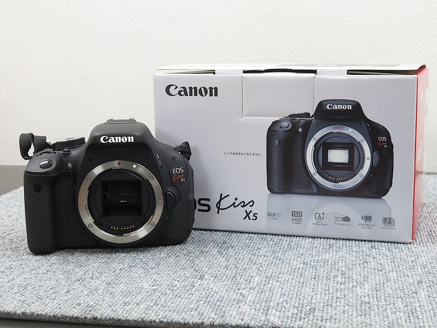 キヤノン Canon EOS KISS X5 ボディ カメラ 元箱付 @29930 / 中古オーディオ買取、販売、通販のショップアフロオーディオ横浜