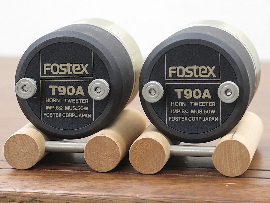 FOSTEX T90A ペア 台座付 中古品 フォステクス FOSTEX T90A トゥイーター 台座付き @30086 / 中古