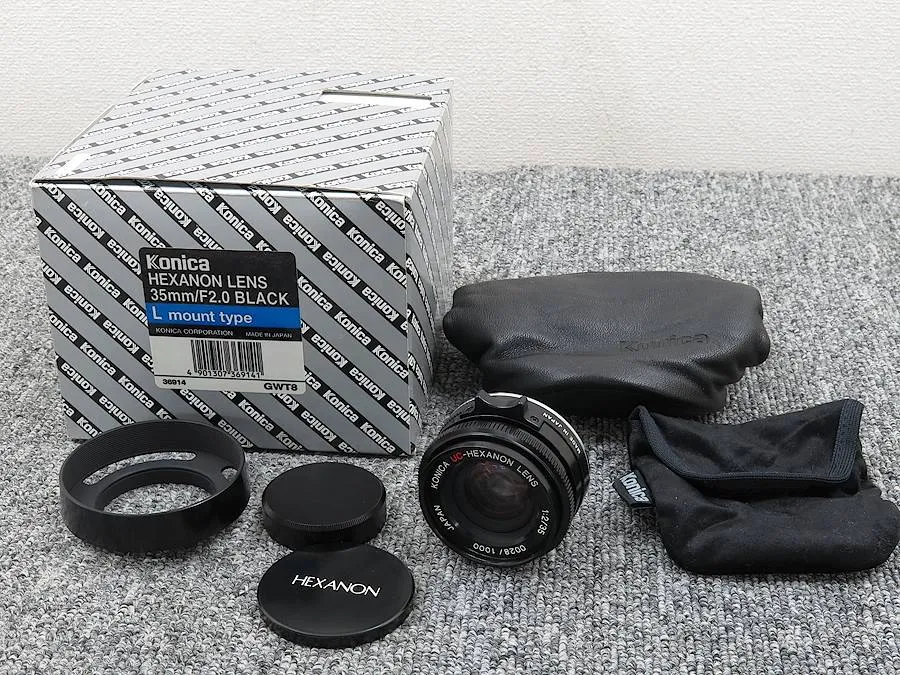 未使用 KONICA HEXANON 35mm F2.0 Lmount カメラレンズ