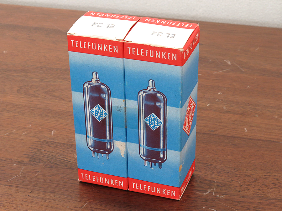 テレフンケン TELEFUNKEN EL34 (2本) 真空管 元箱 @30642 / 中古
