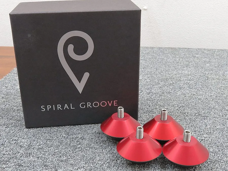 Spiral Groove Strange Attractor インシュレーター 4個
