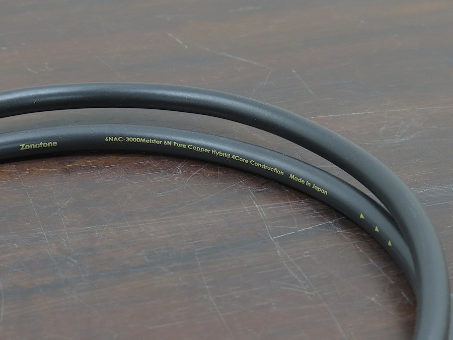 Zonotone 6NAC-3000 Meister 中古 ハイグレードRCA ☆Zonotone 端子付きラインケーブル 6NAC-Granster3000α RCA(1.5