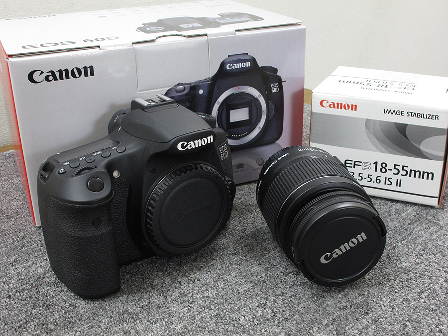 Canon EOS 60D+EF-S18-55mm F3.5-5.6 IS Ⅱ カメラ @31255 / 中古 