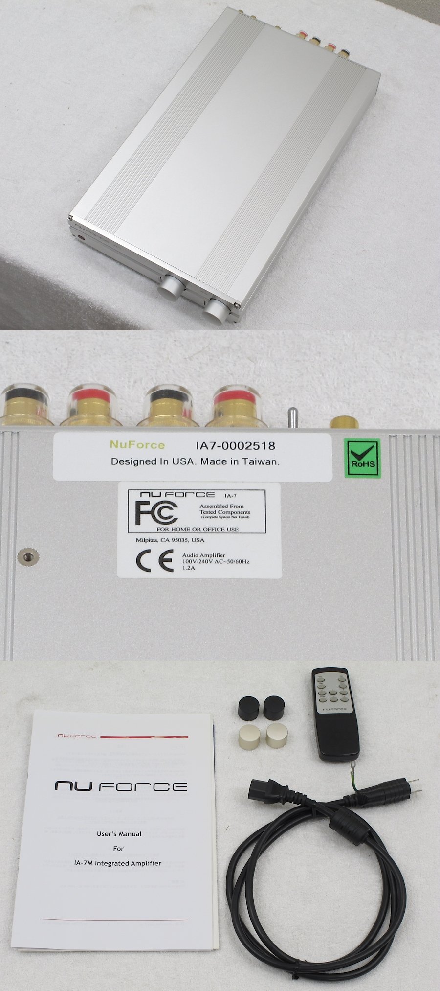 美品】ニューフォース NuForce IA-7M プリメインアンプ @31321 / 中古
