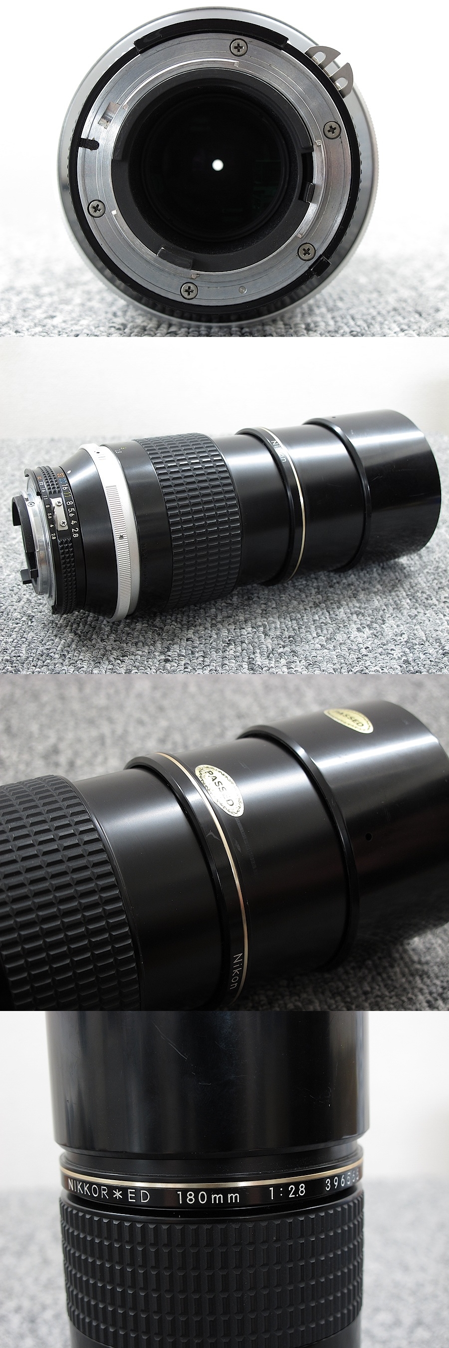 ニコン NIKON AI Nikkor ED 180mm F2.8S カメラレンズ @30973 / 中古