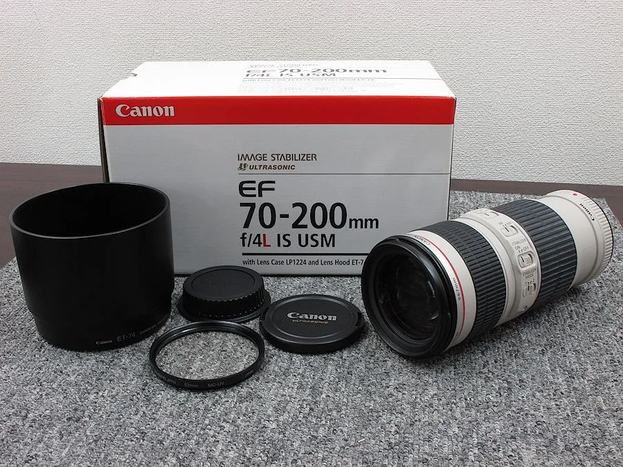 Canon EF70-200mm F4L IS USM レンズ 元箱付