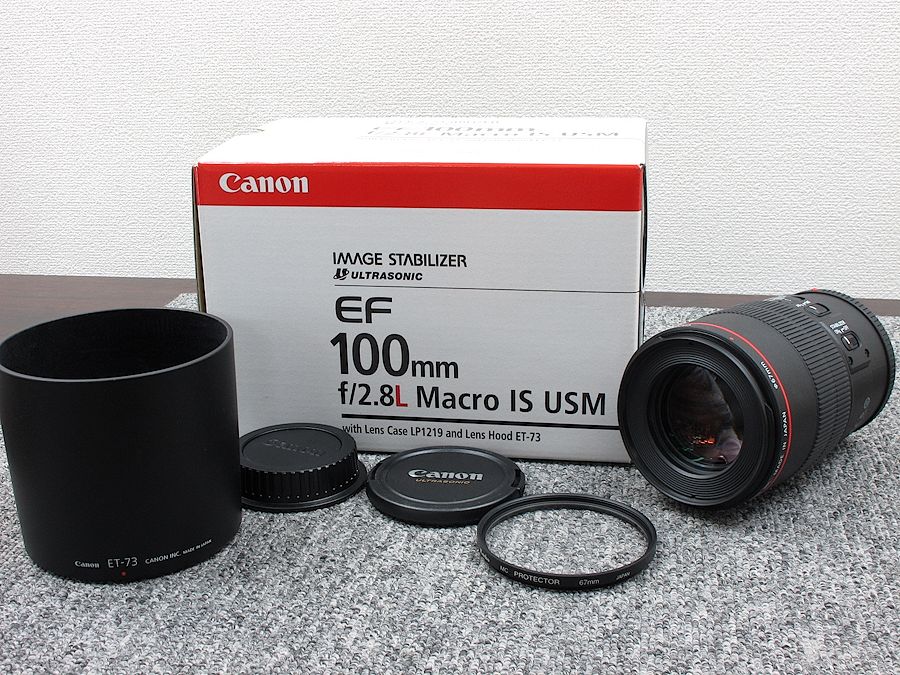 Canon EF100mm F2.8L マクロ IS USM カメラレンズ 元箱付 @31690 / 中古オーディオ買取、販売、通販のショップ