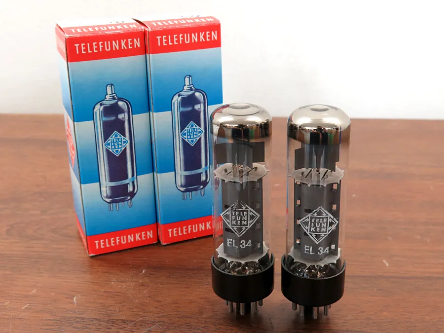 テレフンケン TELEFUNKEN EL34 (2本) 真空管 元箱