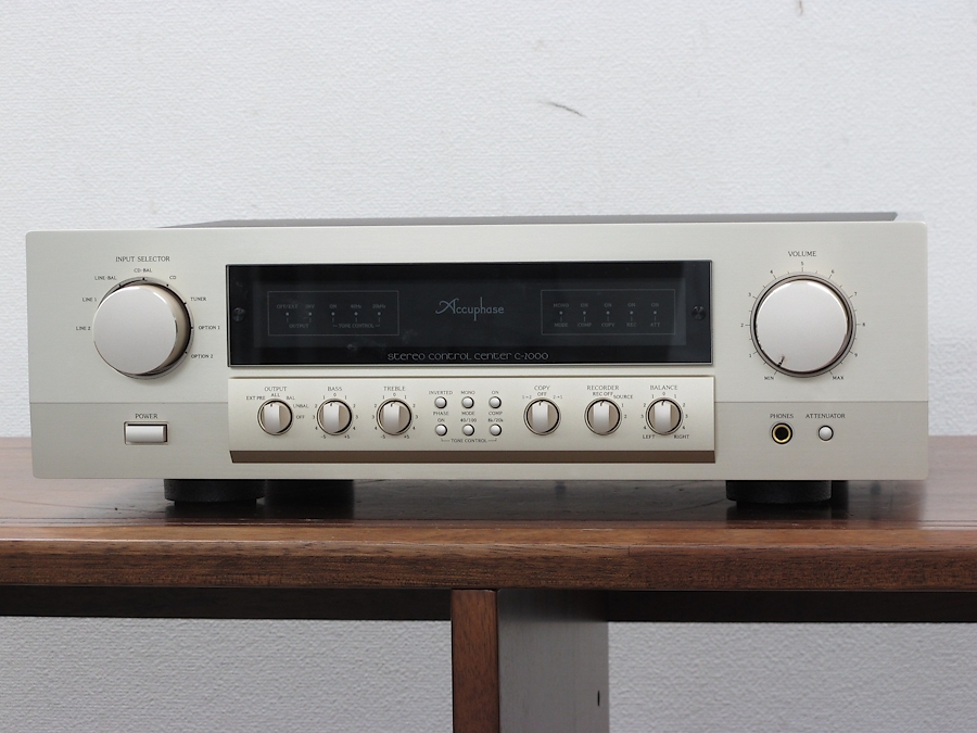 アキュフェーズ Accuphase C-2000 プリアンプ AD-10付 @32382 / 中古
