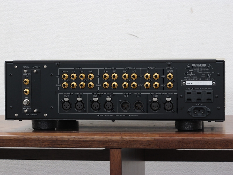アキュフェーズ Accuphase C-2000 プリアンプ AD-10付 @32382 / 中古