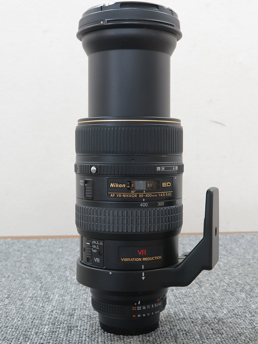 NIKON AF VR Zoom-Nikkor 80-400mm F4.5-5.6D ED レンズ @32477 / 中古 