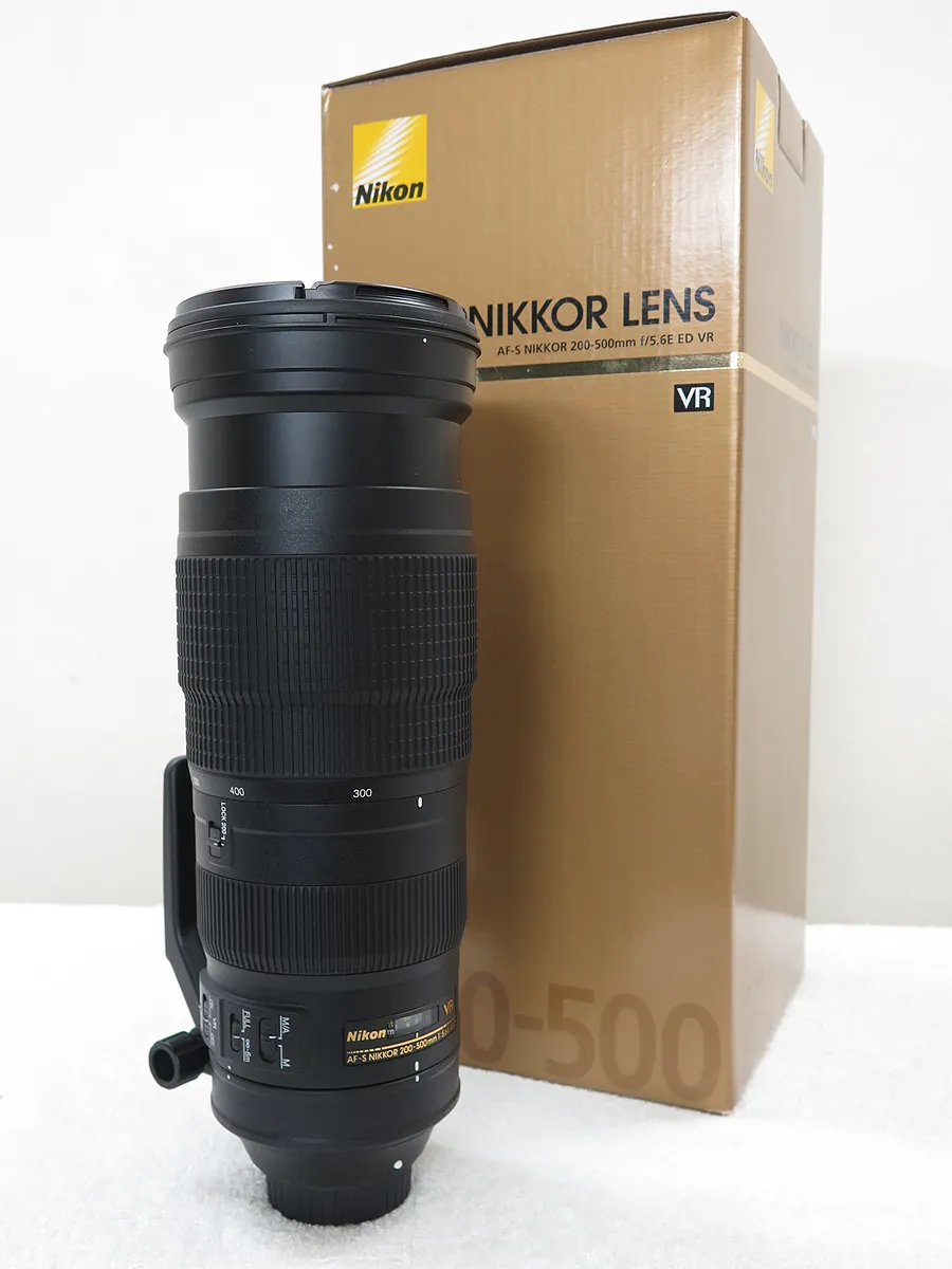 NIKON AF-S NIKKOR 200-500mm f/5.6E ED VR レンズ 元箱