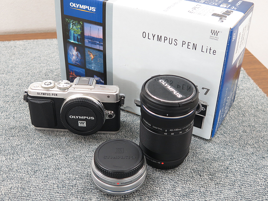 OLYMPUS PEN E-PL7 EZダブルズームキット シルバー ミラーレス一眼 E ...