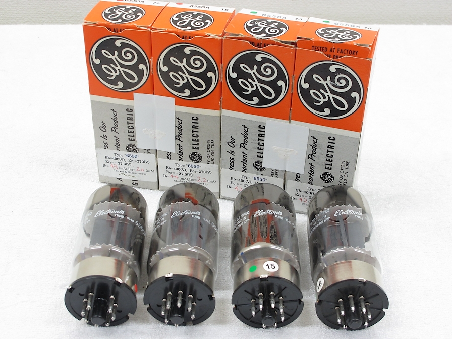 GE 6550A 4本セット ゼネラルエレクトリック　真空管⑧ GE 6550A 4本セット ゼネラルエレクトリック 真空管⑧